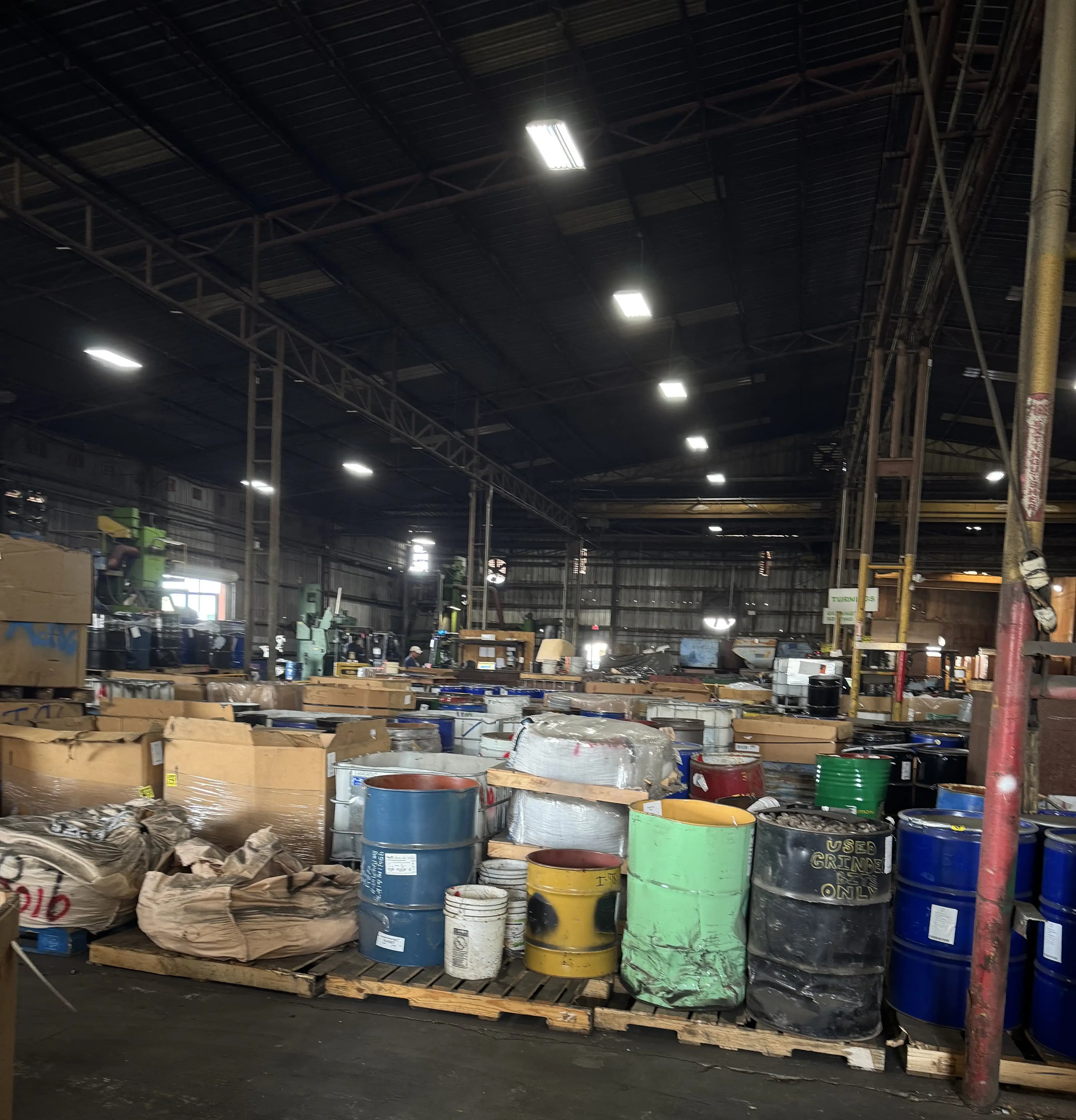 Industrial metal recovery operation in Houston